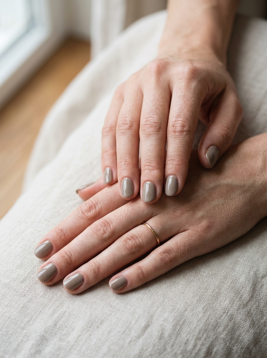 Mushroom Gray Nagel Farbe